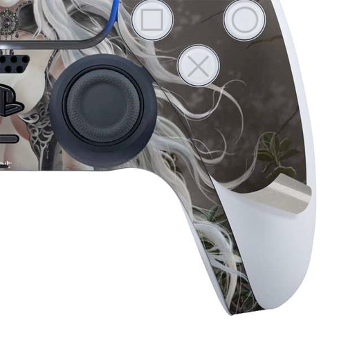 Gothic Princess with Silver Dragon by Nene Thomas PS5 Controller Skin